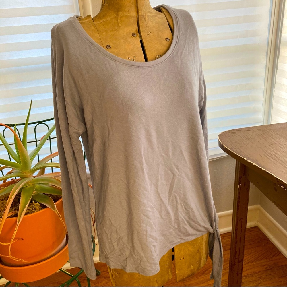 a new day Long Sleeve Top w/ Side Tie